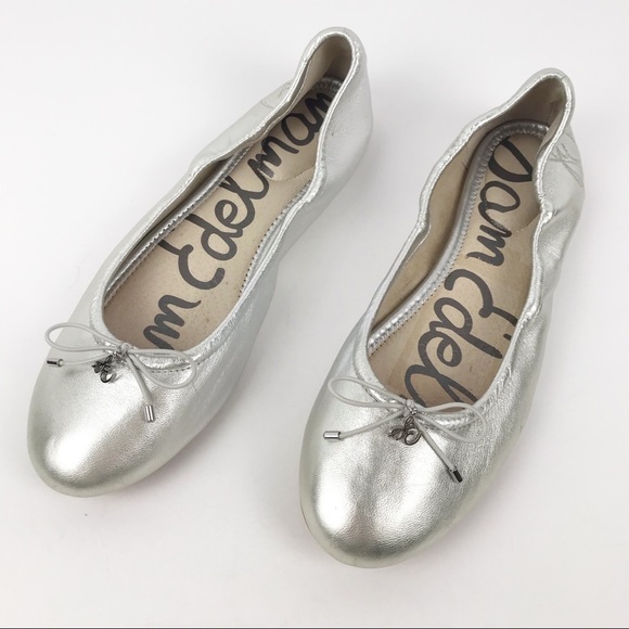 sam edelman felicia flat silver